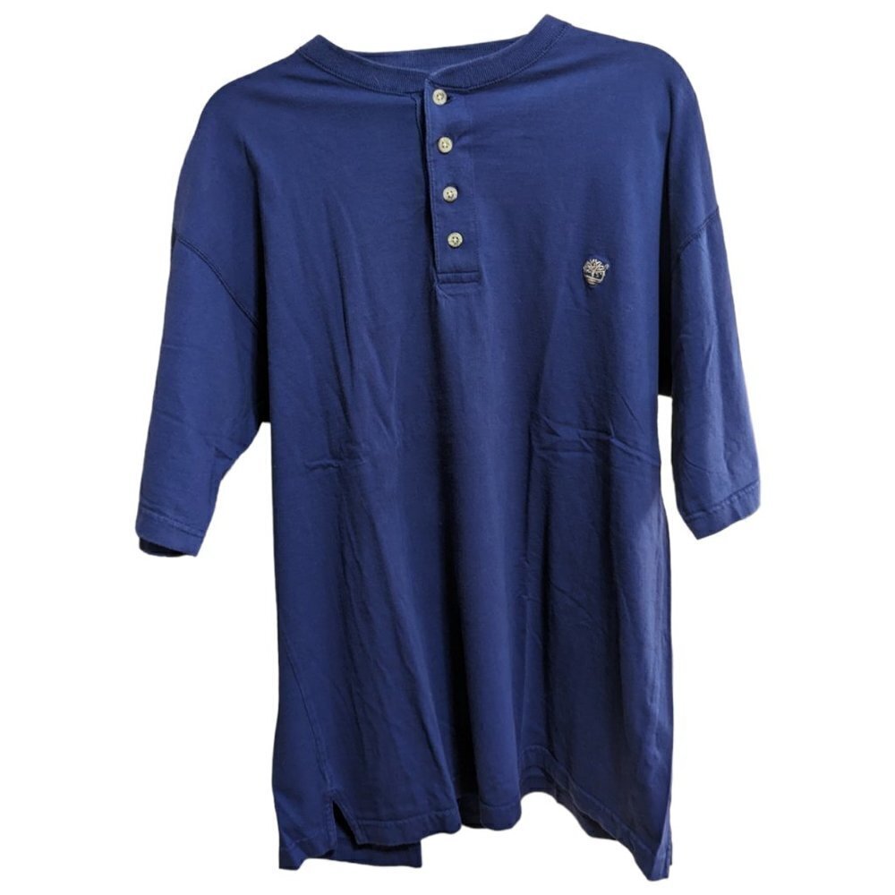 Vintage Timeberland Blue Polo Mens Medium